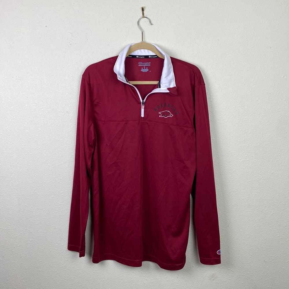 Champion | Arkansas Razorback Quarter Zip Pullover L